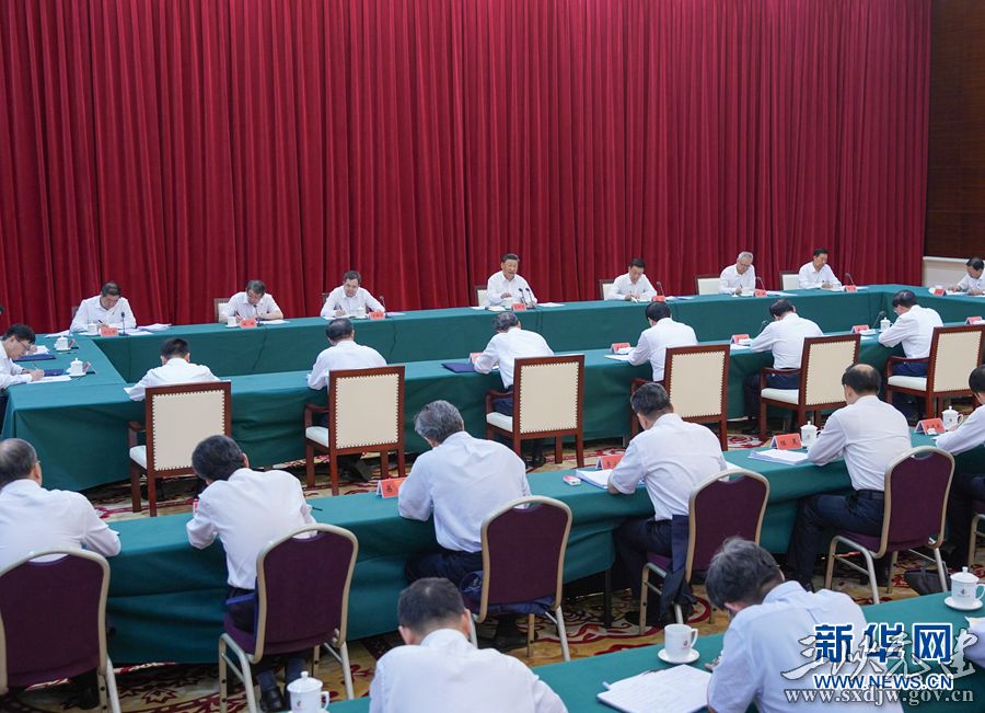8月20日，中共中央总书记、国家主席、中央军委主席习近平在合肥主持召开扎实推进长三角一体化发展座谈会并发表重要讲话。 新华社记者 王晔 摄