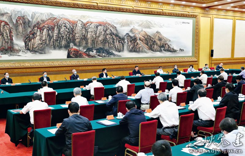 2020年6月2日，中共中央总书记、国家主席、中央军委主席习近平在北京主持召开专家学者座谈会并发表重要讲话。 新华社记者 姚大伟/摄